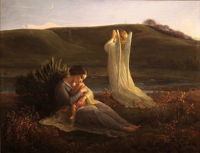 Louis Janmot The Angel and the Mother